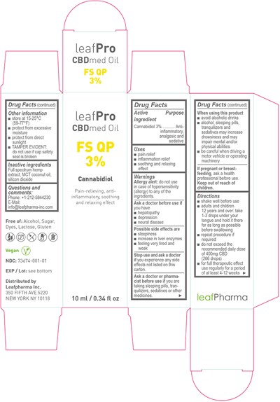 Leafpro Cbdmed Oil Fs Qp 3_10ml_carton (Leafpro Fs 28x28x95 Us)